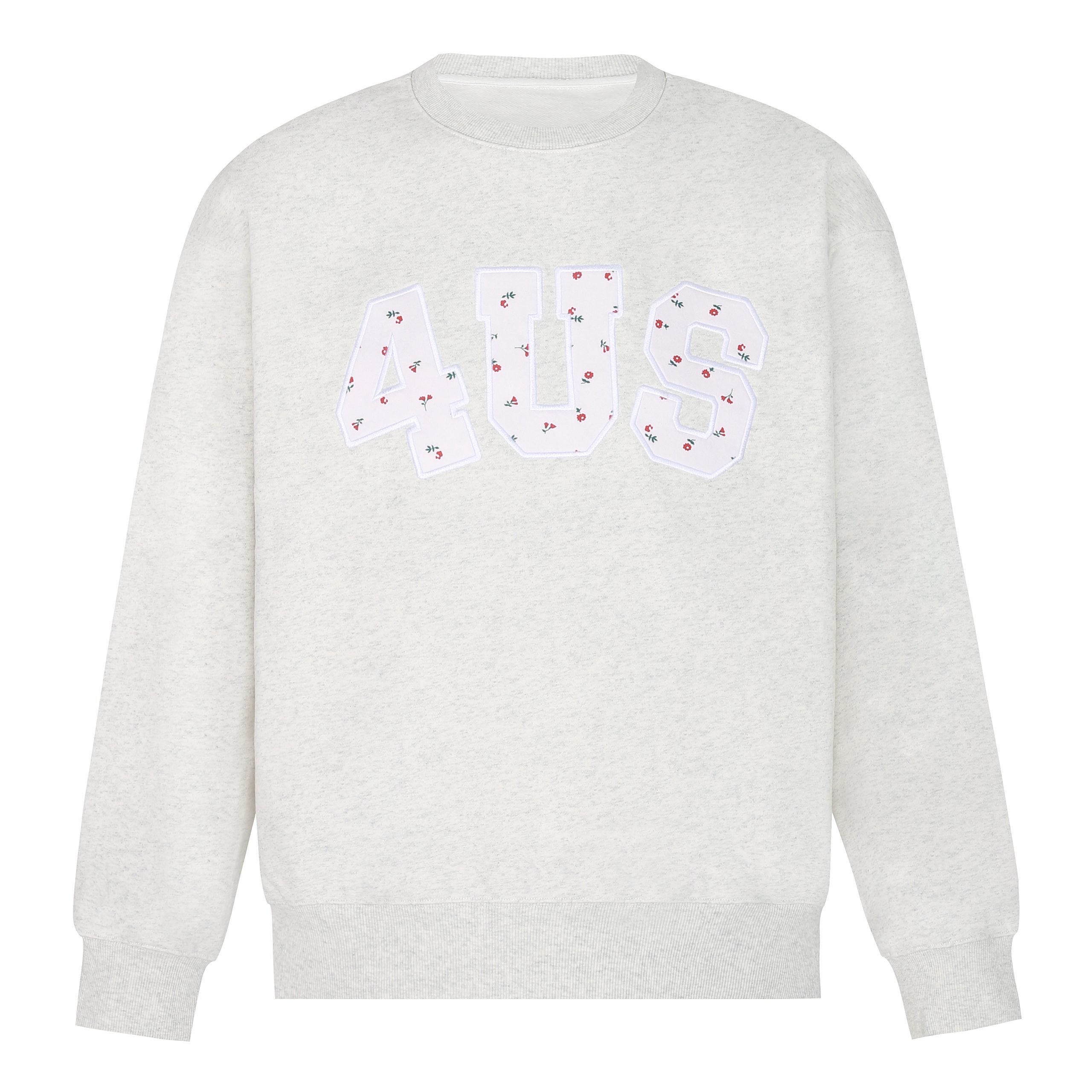 Floral Patch Embroidery Pullover Sweatshirt for Couples - Loose Fit Round Neck, Spring Autumn Style, National Trend Fashion Floral Patch Embroidery Pullover Sweatshirt for Couples - Loose Fit Round Neck, Spring Autumn Style, National Trend Fashion