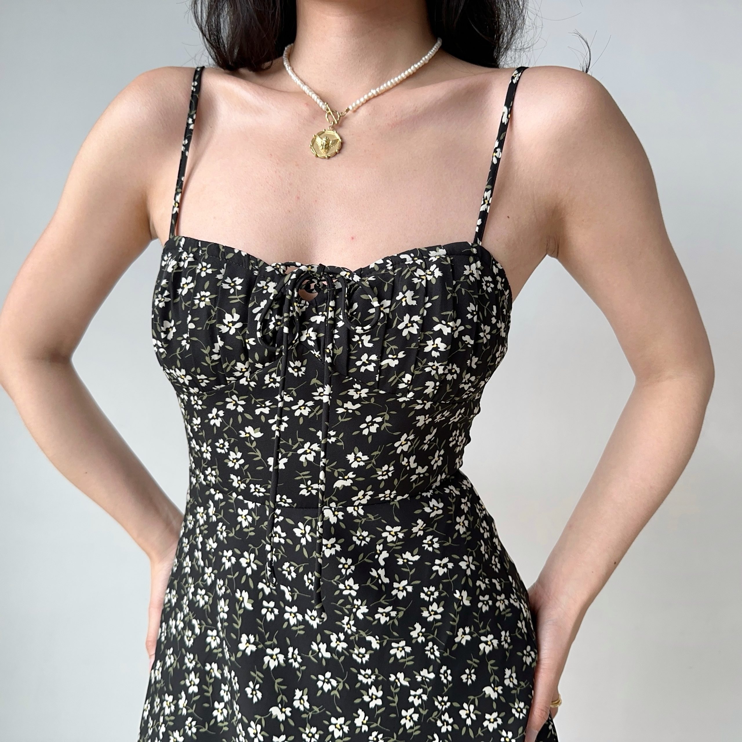 Floral Print Spaghetti Strap Dress for Women - A-Line Slim Fit, European American Style, Summer Short/Long Length, Y2K Fashion Floral Print Spaghetti Strap Dress for Women - A-Line Slim Fit, European American Style, Summer Short/Long Length, Y2K Fashion