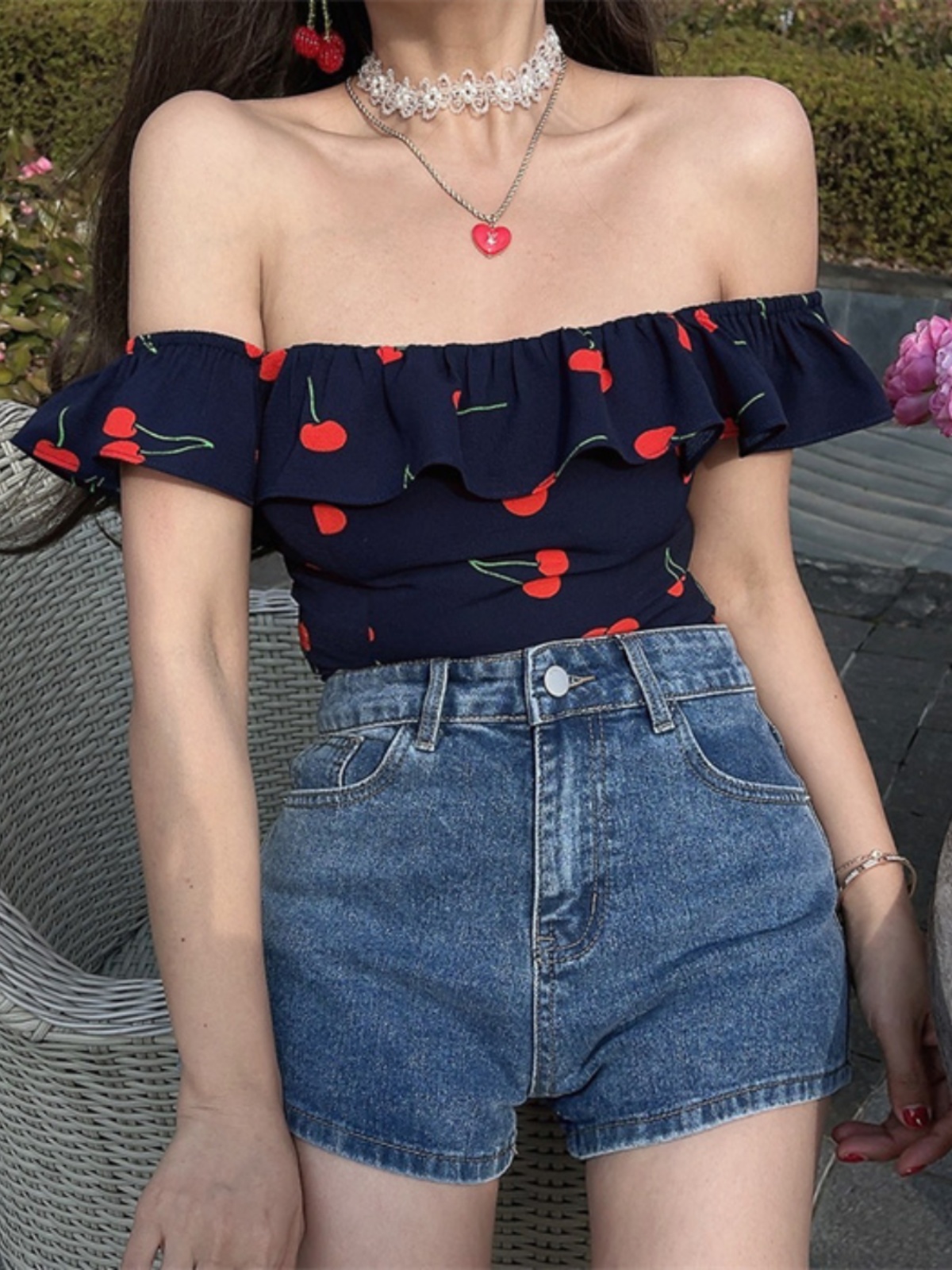 Floral Ruffled Square Neck Cami Top for Women - Handmade Vintage French Style - Spring/Summer 2024 Vacation Fashion Floral Ruffled Square Neck Cami Top for Women - Handmade Vintage French Style - Spring/Summer 2024 Vacation Fashion