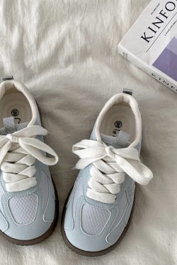 Foggy Blue Retro Training Board Shoes for Women - Chic Versatile Casual Sports Footwear for Summer 2025