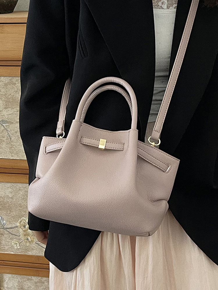 French Retro Lychee Pattern Handbag for Women - 2025 Textured Versatile Shoulder Crossbody Bag, Fashionable Commuting Style French Retro Lychee Pattern Handbag for Women - 2025 Textured Versatile Shoulder Crossbody Bag, Fashionable Commuting Style