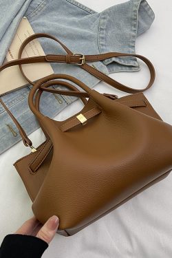 French Retro Lychee Pattern Handbag for Women - 2025 Textured Versatile Shoulder Crossbody Bag, Fashionable Commuting Style