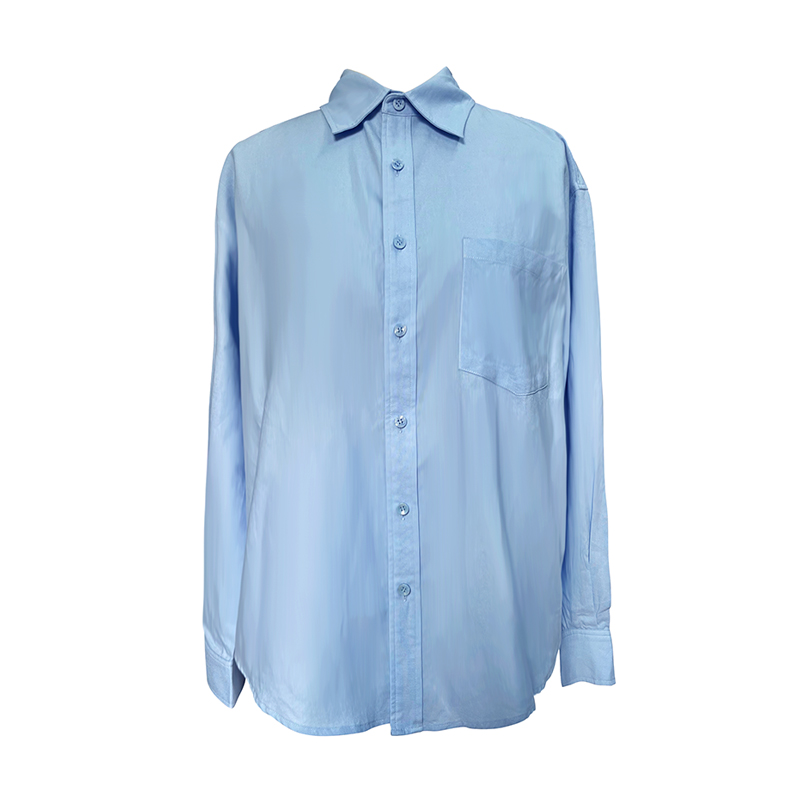 French Style Blue Cotton Shirt Set for Women - Loose Sun Protection Cardigan & A-Line High-Waisted Shorts, Perfect for Summer Outings French Style Blue Cotton Shirt Set for Women - Loose Sun Protection Cardigan & A-Line High-Waisted Shorts, Perfect for Summer Outings