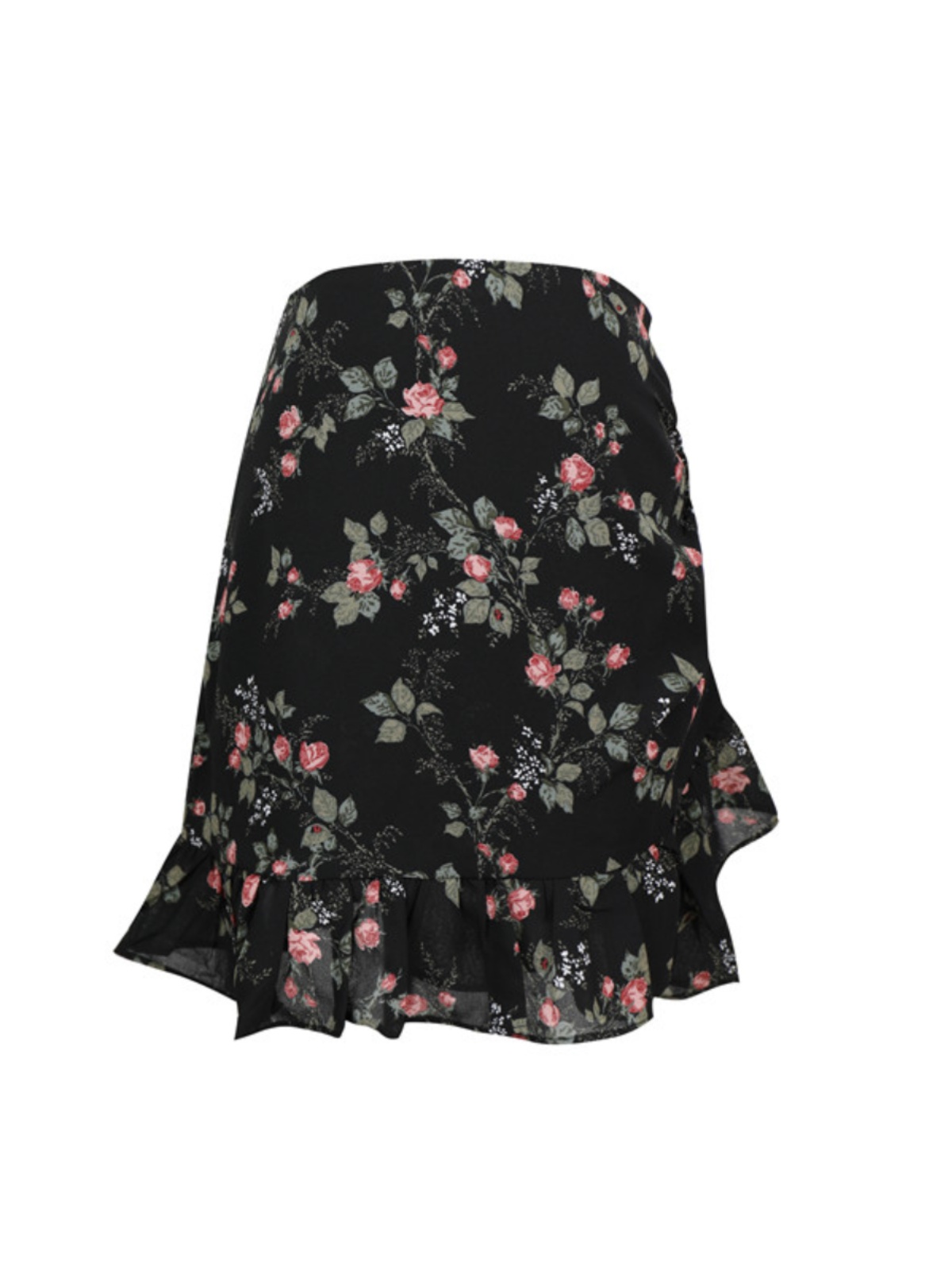 French Vintage Floral Ruffled High-Waisted A-Line Mini Skirt for Spring/Summer 2025 - Chic 90s Inspired Fashion French Vintage Floral Ruffled High-Waisted A-Line Mini Skirt for Spring/Summer 2025 - Chic 90s Inspired Fashion