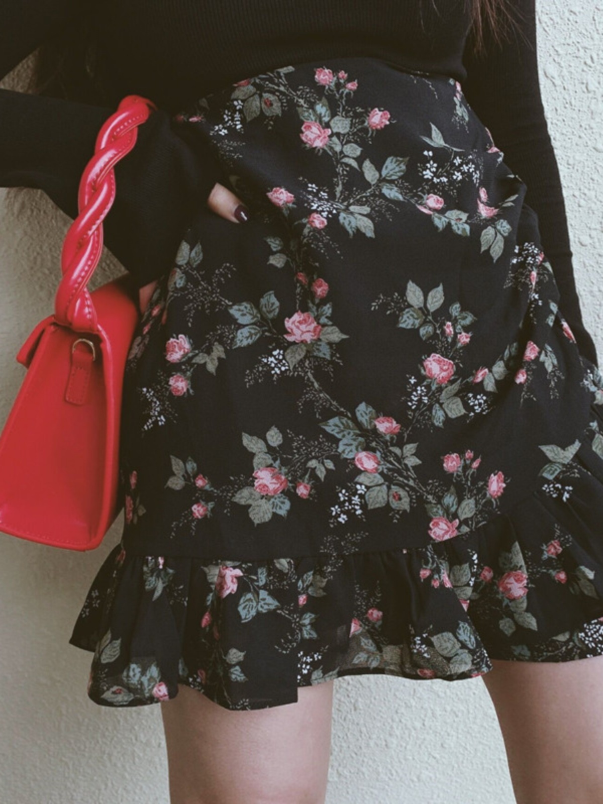 French Vintage Floral Ruffled High-Waisted A-Line Mini Skirt for Spring/Summer 2025 - Chic 90s Inspired Fashion French Vintage Floral Ruffled High-Waisted A-Line Mini Skirt for Spring/Summer 2025 - Chic 90s Inspired Fashion