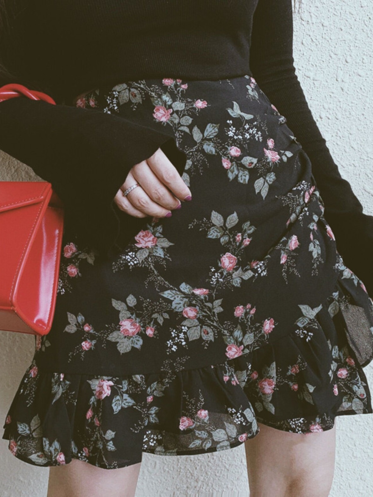 French Vintage Floral Ruffled High-Waisted A-Line Mini Skirt for Spring/Summer 2025 - Chic 90s Inspired Fashion French Vintage Floral Ruffled High-Waisted A-Line Mini Skirt for Spring/Summer 2025 - Chic 90s Inspired Fashion