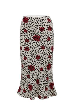 French Vintage Leopard Print A-Line Skirt - Sexy Slim Fit Short Skirt for 90s Y2K Style Fashion