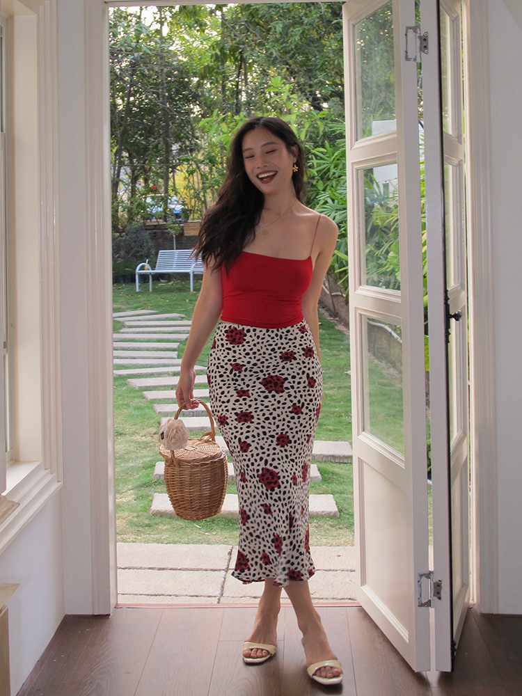 French Vintage Leopard Print A-Line Skirt - Sexy Slim Fit Short Skirt for 90s Y2K Style Fashion French Vintage Leopard Print A-Line Skirt - Sexy Slim Fit Short Skirt for 90s Y2K Style Fashion