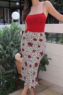 French Vintage Leopard Print A-Line Skirt - Sexy Slim Fit Short Skirt for 90s Y2K Style Fashion