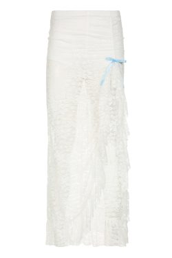 French Vintage Pleated Button Lace Trim Puff Sleeve Fitted Short Sleeve T-Shirt - Slim Fit Top for Y2K and Korean Style Fashion