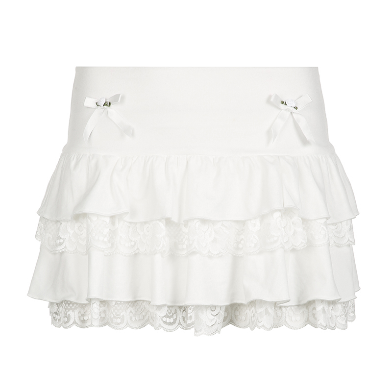 French Vintage Pleated Button Lace Trim Puff Sleeve Fitted Short Sleeve T-Shirt - Slim Fit Top for Y2K and Korean Style Fashion French Vintage Pleated Button Lace Trim Puff Sleeve Fitted Short Sleeve T-Shirt - Slim Fit Top for Y2K and Korean Style Fashion