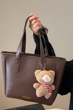 French Vintage Tote Bag for Women, Autumn 2025 Large Capacity Handheld Shoulder Bag, Chic Student Commuter Style