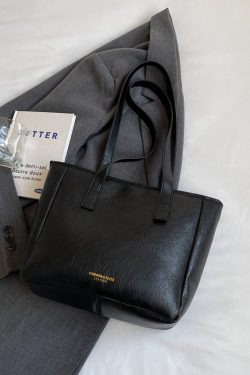 French Vintage Tote Bag for Women, Autumn 2025 Large Capacity Handheld Shoulder Bag, Chic Student Commuter Style