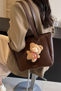 French Vintage Tote Bag for Women, Autumn 2025 Large Capacity Handheld Shoulder Bag, Chic Student Commuter Style