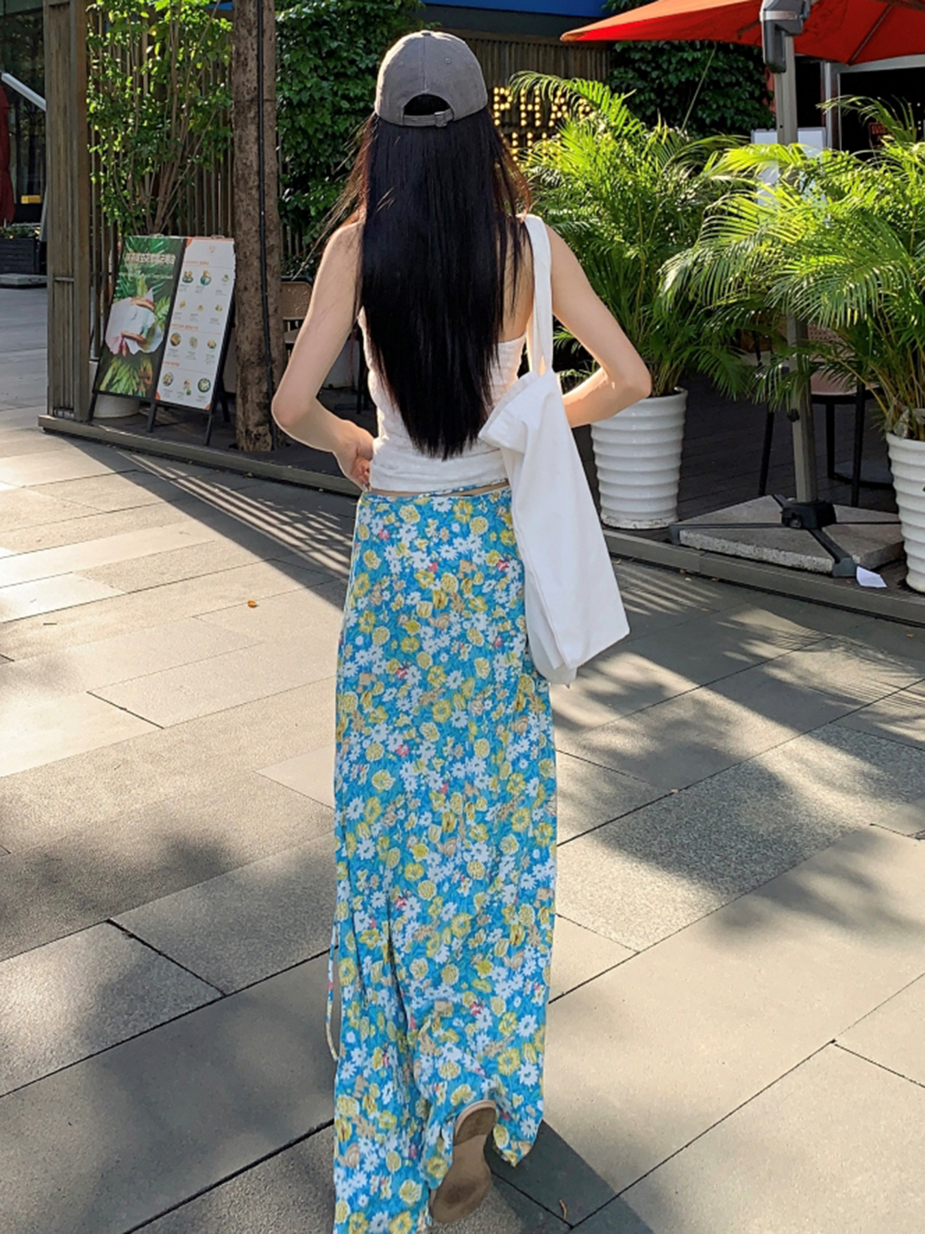 Fresh Floral Tie Low Waist Mid-Length Skirt for Women - Beachy Straight Style Skirt, Perfect for Summer and Vacation Wear Fresh Floral Tie Low Waist Mid-Length Skirt for Women - Beachy Straight Style Skirt, Perfect for Summer and Vacation Wear