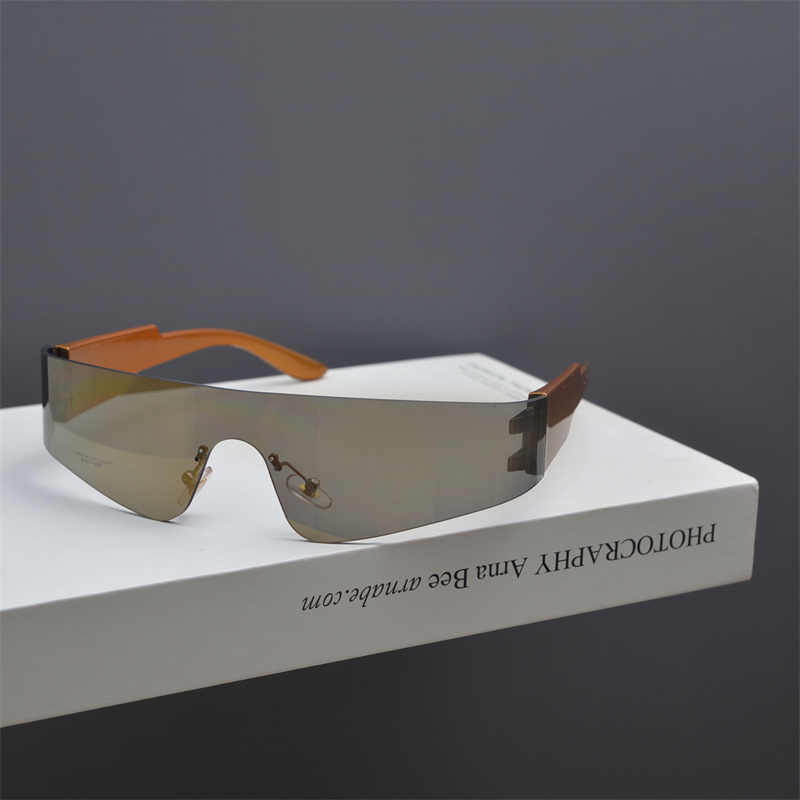Futuristic Cyberpunk Frameless One-Piece Sunglasses for Trendy Boys and Girls - Ideal for Street Photography and Riding. Futuristic Cyberpunk Frameless One-Piece Sunglasses for Trendy Boys and Girls - Ideal for Street Photography and Riding.