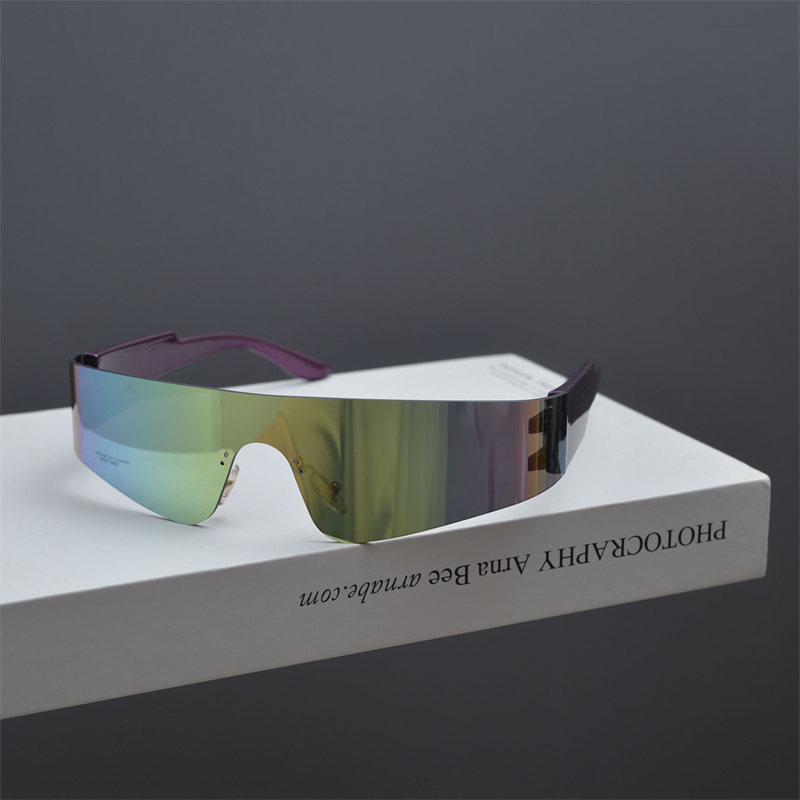 Futuristic Cyberpunk Frameless One-Piece Sunglasses for Trendy Boys and Girls - Ideal for Street Photography and Riding. Futuristic Cyberpunk Frameless One-Piece Sunglasses for Trendy Boys and Girls - Ideal for Street Photography and Riding.