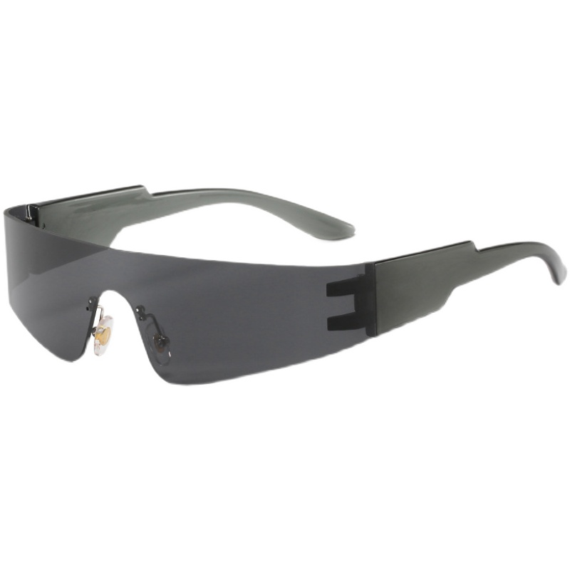 Futuristic Cyberpunk Frameless One-Piece Sunglasses for Trendy Boys and Girls - Ideal for Street Photography and Riding. Futuristic Cyberpunk Frameless One-Piece Sunglasses for Trendy Boys and Girls - Ideal for Street Photography and Riding.