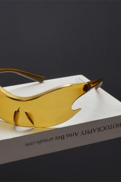 Futuristic Cyberpunk Unisex Retro Street Photography Sunglasses - Quirky Exaggerated Style for Bold Fashion Statements