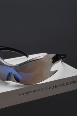 Futuristic Cyberpunk Unisex Retro Street Photography Sunglasses - Quirky Exaggerated Style for Bold Fashion Statements