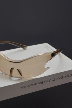 Futuristic Cyberpunk Unisex Retro Street Photography Sunglasses - Quirky Exaggerated Style for Bold Fashion Statements