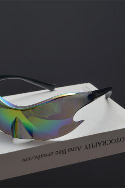 Futuristic Cyberpunk Unisex Retro Street Photography Sunglasses - Quirky Exaggerated Style for Bold Fashion Statements