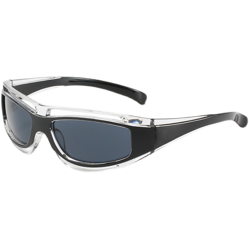 Futuristic Tech Vibe One-Piece Sunglasses for Hot Girls - Retro Party Shades, Millennial & Y2K Style Futuristic Tech Vibe One-Piece Sunglasses for Hot Girls - Retro Party Shades, Millennial & Y2K Style