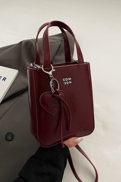 Glossy Phone Bag for Women - Hand-held Minimalist Shoulder Bag, Trendy Summer 2025 Casual Style, Versatile Women's Accessories