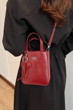 Glossy Phone Bag for Women - Hand-held Minimalist Shoulder Bag, Trendy Summer 2025 Casual Style, Versatile Women's Accessories