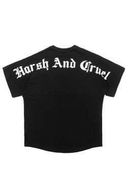 Gothic Large Back Print Logo Loose Fit Pure Cotton Short Sleeve T-Shirt - Y2K Streetwear Style