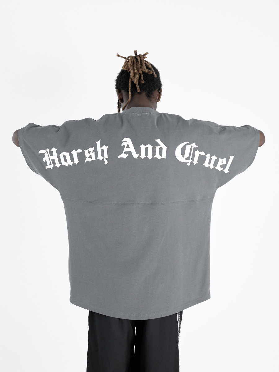 Gothic Large Back Print Logo Loose Fit Pure Cotton Short Sleeve T-Shirt - Y2K Streetwear Style Gothic Large Back Print Logo Loose Fit Pure Cotton Short Sleeve T-Shirt - Y2K Streetwear Style