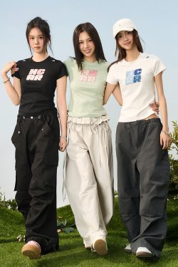 Guava Series Elastic Slim Fit Round Neck Short Sleeve T-Shirt for Women - Casual Fashion Essential for Everyday Wear