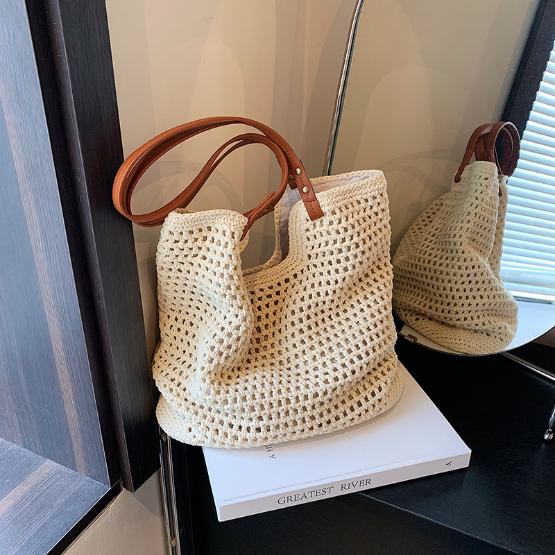 Handmade Woven Straw Bag for Women - Large Capacity Beach Tote, Stylish Shoulder Bag for Vacation & Commuting 2025 Handmade Woven Straw Bag for Women - Large Capacity Beach Tote, Stylish Shoulder Bag for Vacation & Commuting 2025