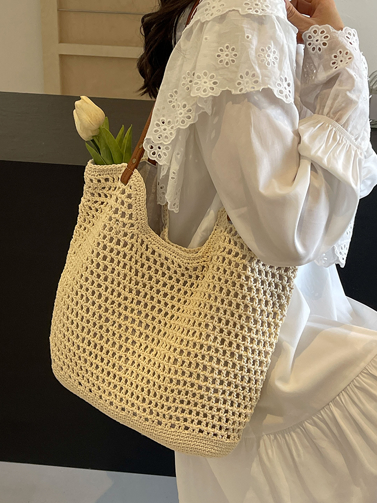 Handmade Woven Straw Bag for Women - Large Capacity Beach Tote, Stylish Shoulder Bag for Vacation & Commuting 2025 Handmade Woven Straw Bag for Women - Large Capacity Beach Tote, Stylish Shoulder Bag for Vacation & Commuting 2025