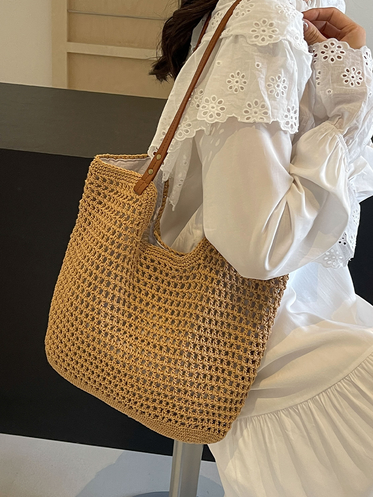 Handmade Woven Straw Bag for Women - Large Capacity Beach Tote, Stylish Shoulder Bag for Vacation & Commuting 2025 Handmade Woven Straw Bag for Women - Large Capacity Beach Tote, Stylish Shoulder Bag for Vacation & Commuting 2025