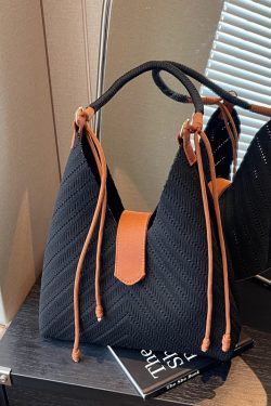 Handwoven Women's Beach Tote Bag - Trendy 2025 Large Capacity Shoulder Bag for Vacation Style