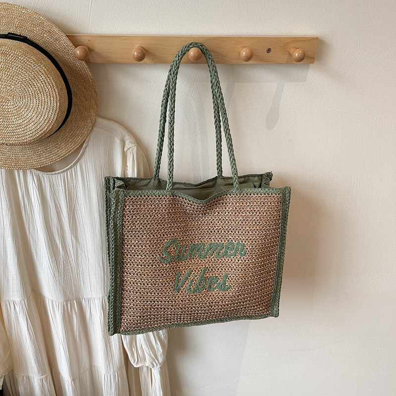 Handwoven Women's Straw Beach Tote Bag - Large Capacity Shoulder Bag for Seaside Vacation 2025 Style Handwoven Women's Straw Beach Tote Bag - Large Capacity Shoulder Bag for Seaside Vacation 2025 Style