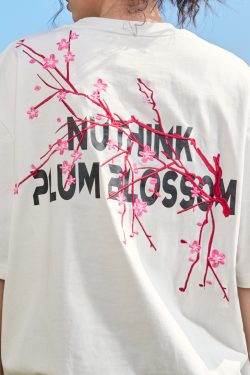 Heavy Embroidery Floral Letter T-Shirt - Short Sleeve Vintage American Style Unisex Top for Summer 2025 Fashion