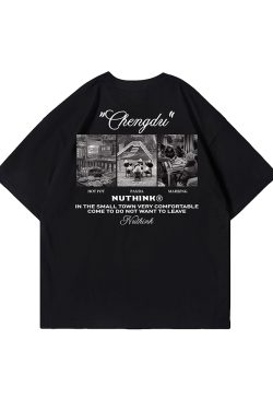 Heavyweight 260g Couple T-shirt for Men, Streetwear Short Sleeve, Summer Loose Fit Plus Size Tee, Trendy 2025 Fashion