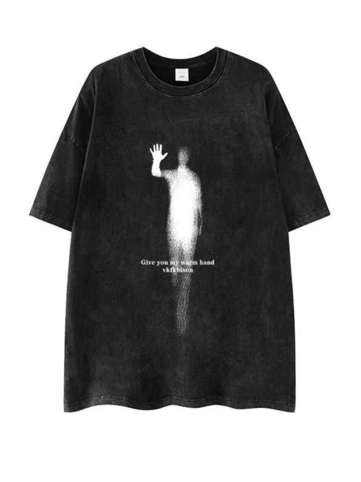 Heavyweight 260g Hip-Hop Dark Abstract Washed Vintage Pure Cotton Loose Short-Sleeve T-Shirt - European American Trendy Style Heavyweight 260g Hip-Hop Dark Abstract Washed Vintage Pure Cotton Loose Short-Sleeve T-Shirt - European American Trendy Style