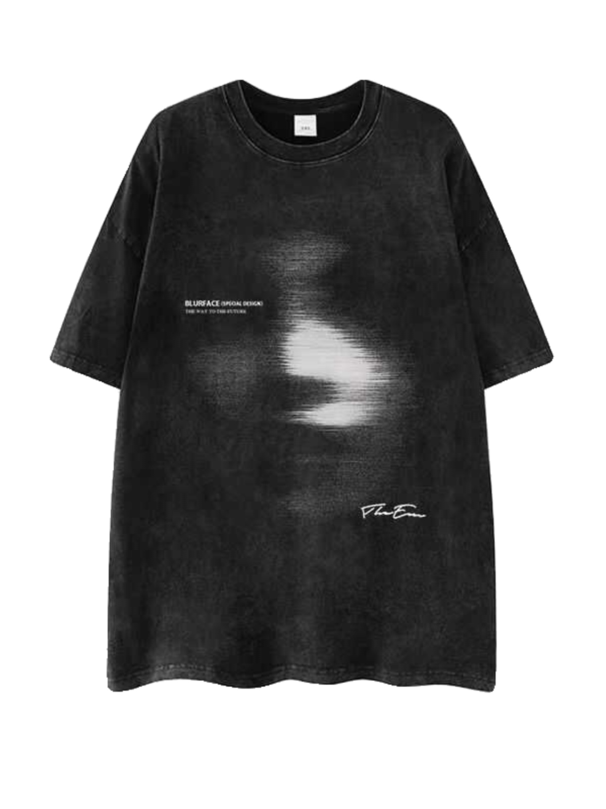 Heavyweight 260g Hip-Hop Dark Abstract Washed Vintage Pure Cotton Loose Short-Sleeve T-Shirt - European American Trendy Style Heavyweight 260g Hip-Hop Dark Abstract Washed Vintage Pure Cotton Loose Short-Sleeve T-Shirt - European American Trendy Style