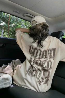 Heavyweight Cotton Butterfly Print Short-Sleeve T-Shirt for Men and Women - Retro American Casual Style