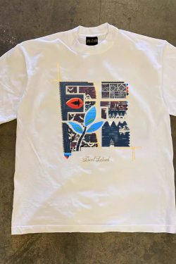 Heavyweight Couple's Loose Short-Sleeve T-Shirt for Men and Women - 260g Pure Cotton, Charitable Design, Casual Everyday Wear