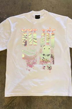 Heavyweight Couple's Loose Short-Sleeve T-Shirt in 100% Cotton - Charitable Upward Hero Design for Men and Women