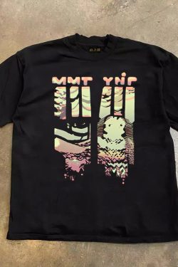 Heavyweight Couple's Loose Short-Sleeve T-Shirt in 100% Cotton - Charitable Upward Hero Design for Men and Women