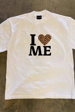 Heavyweight Couple's Loose Short-Sleeve T-Shirt in 260g Pure Cotton - Charitable Upward Hero Design for Men and Women