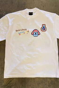 Heavyweight Couple's Loose Short-Sleeve T-Shirt in 260g Pure Cotton - Charitable Upward Hero Design for Men and Women