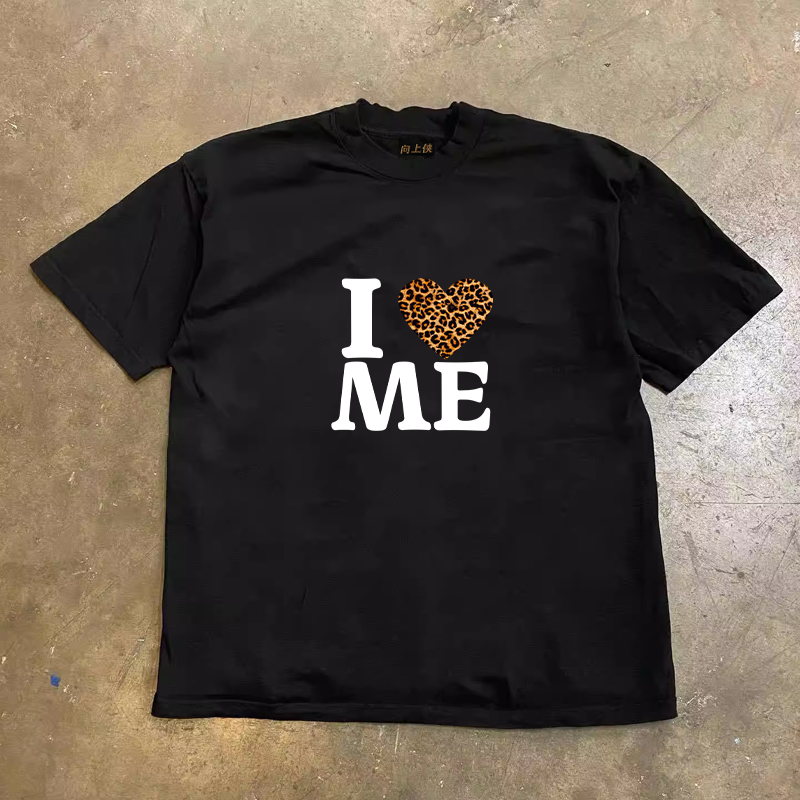 Heavyweight Couple's Loose Short-Sleeve T-Shirt in 260g Pure Cotton - Charitable Upward Hero Design for Men and Women Heavyweight Couple's Loose Short-Sleeve T-Shirt in 260g Pure Cotton - Charitable Upward Hero Design for Men and Women