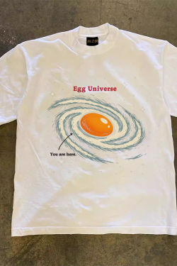 Heavyweight Couples' Loose Short-Sleeve T-Shirt in 260g Pure Cotton - Unisex Charity Tee for Casual Style