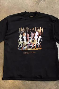 Heavyweight Couple's Loose Short-Sleeve T-Shirt in 260g Pure Cotton – Charitable Upward Hero Design for Men and Women, Casual Style